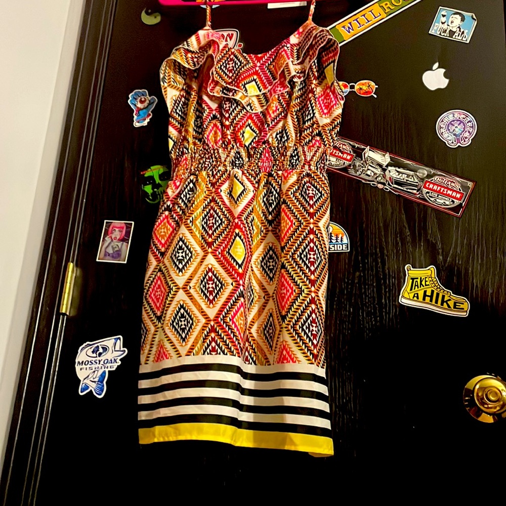 Women’s. Dress. Spaghetti strap. Above knee length.